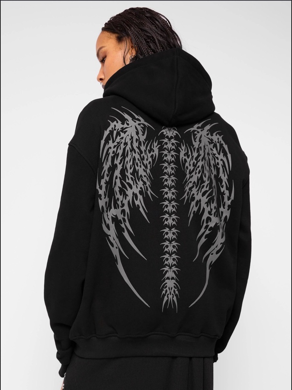 Mary Wyatt - Fallen Oversized Pullover Hoodie